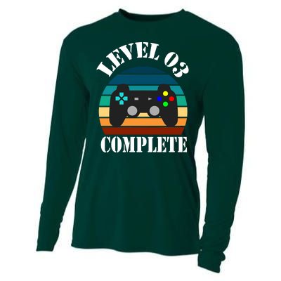 Level 3 Complete Retro Vintage/ 3rd Anniversary Gift/ 3rd Birthday Gift Level3 Cooling Performance Long Sleeve Crew