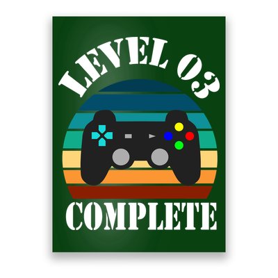 Level 3 Complete Retro Vintage/ 3rd Anniversary Gift/ 3rd Birthday Gift Level3 Poster