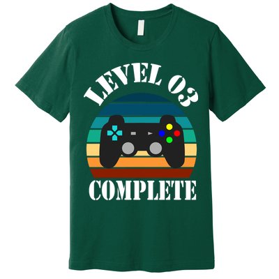 Level 3 Complete Retro Vintage/ 3rd Anniversary Gift/ 3rd Birthday Gift Level3 Premium T-Shirt