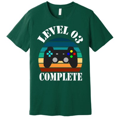 Level 3 Complete Retro Vintage/ 3rd Anniversary Gift/ 3rd Birthday Gift Level3 Premium T-Shirt