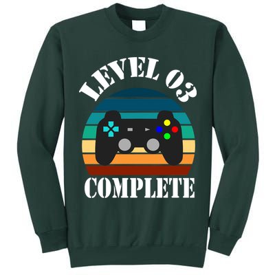Level 3 Complete Retro Vintage/ 3rd Anniversary Gift/ 3rd Birthday Gift Level3 Tall Sweatshirt