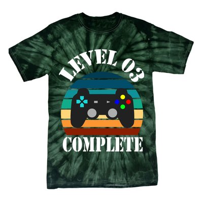 Level 3 Complete Retro Vintage/ 3rd Anniversary Gift/ 3rd Birthday Gift Level3 Tie-Dye T-Shirt