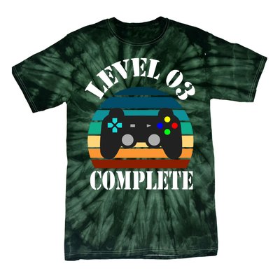 Level 3 Complete Retro Vintage/ 3rd Anniversary Gift/ 3rd Birthday Gift Level3 Tie-Dye T-Shirt