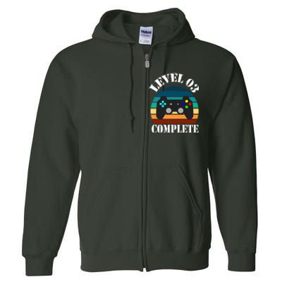 Level 3 Complete Retro Vintage/ 3rd Anniversary Gift/ 3rd Birthday Gift Level3 Full Zip Hoodie