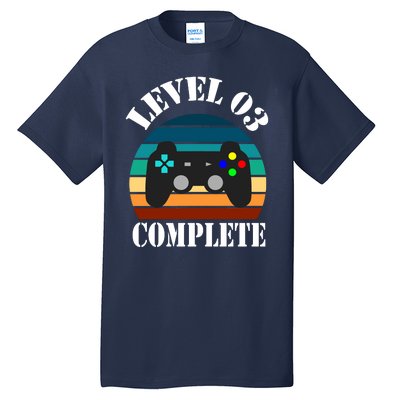 Level 3 Complete Retro Vintage/ 3rd Anniversary Gift/ 3rd Birthday Gift Level3 Tall T-Shirt