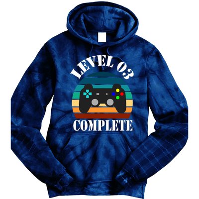 Level 3 Complete Retro Vintage/ 3rd Anniversary Gift/ 3rd Birthday Gift Level3 Tie Dye Hoodie