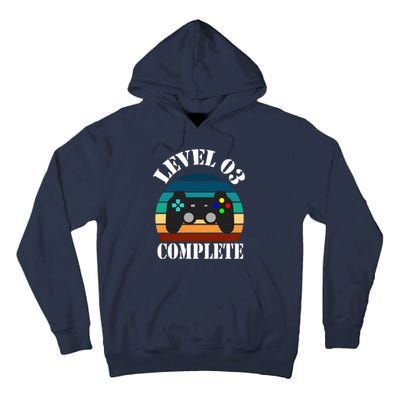 Level 3 Complete Retro Vintage/ 3rd Anniversary Gift/ 3rd Birthday Gift Level3 Tall Hoodie