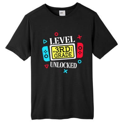 Level 3rd Grade Unlocked Third Back To School Gamer Boy Girl Tall Fusion ChromaSoft Performance T-Shirt