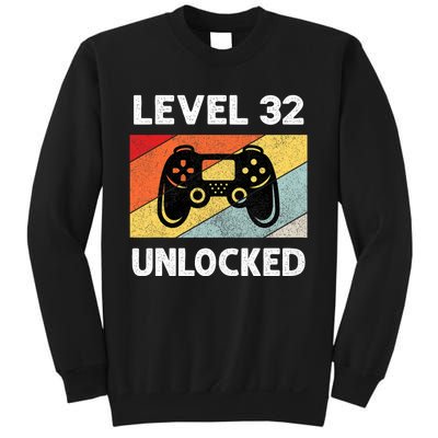 Level 32 Unlocked Turning 32 Years Old Sweatshirt