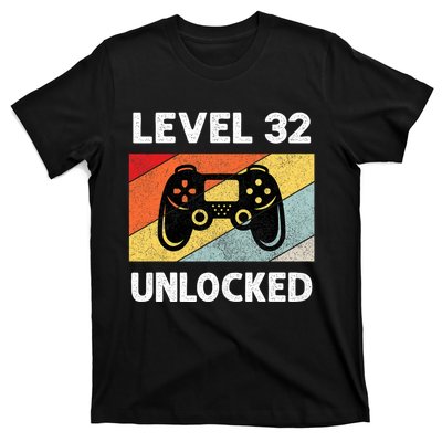 Level 32 Unlocked Turning 32 Years Old T-Shirt