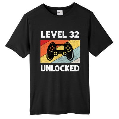 Level 32 Unlocked Turning 32 Years Old Tall Fusion ChromaSoft Performance T-Shirt