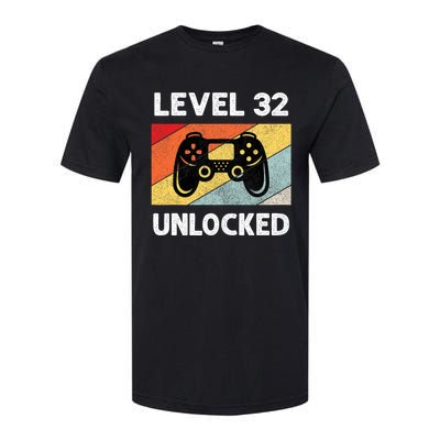 Level 32 Unlocked Turning 32 Years Old Softstyle CVC T-Shirt