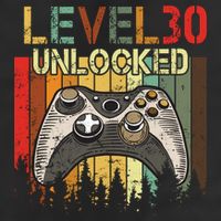 Level 30 Unlocked Video Game 30th Birthday Hat