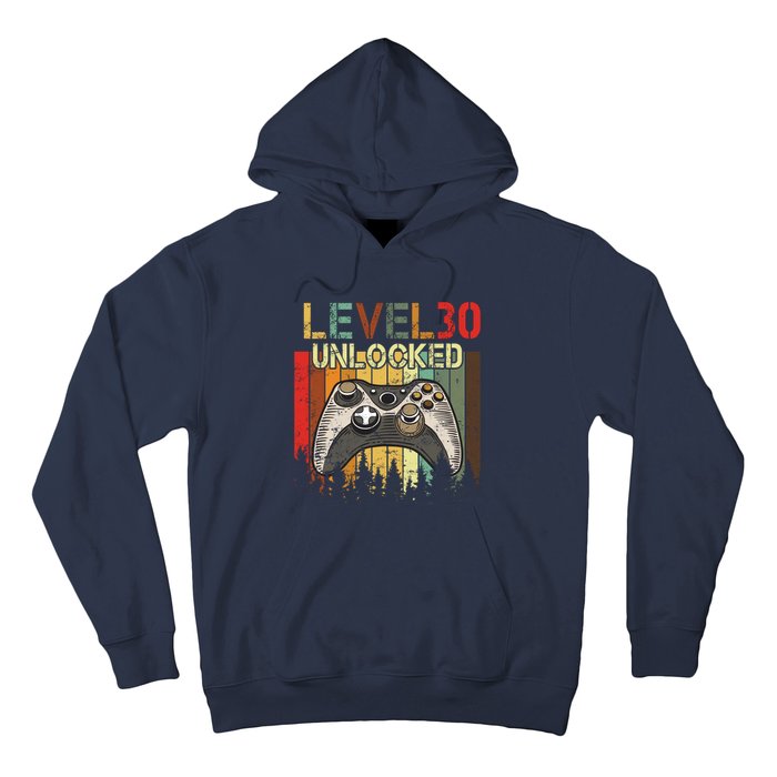 Level 30 Unlocked Video Game 30th Birthday Hoodie