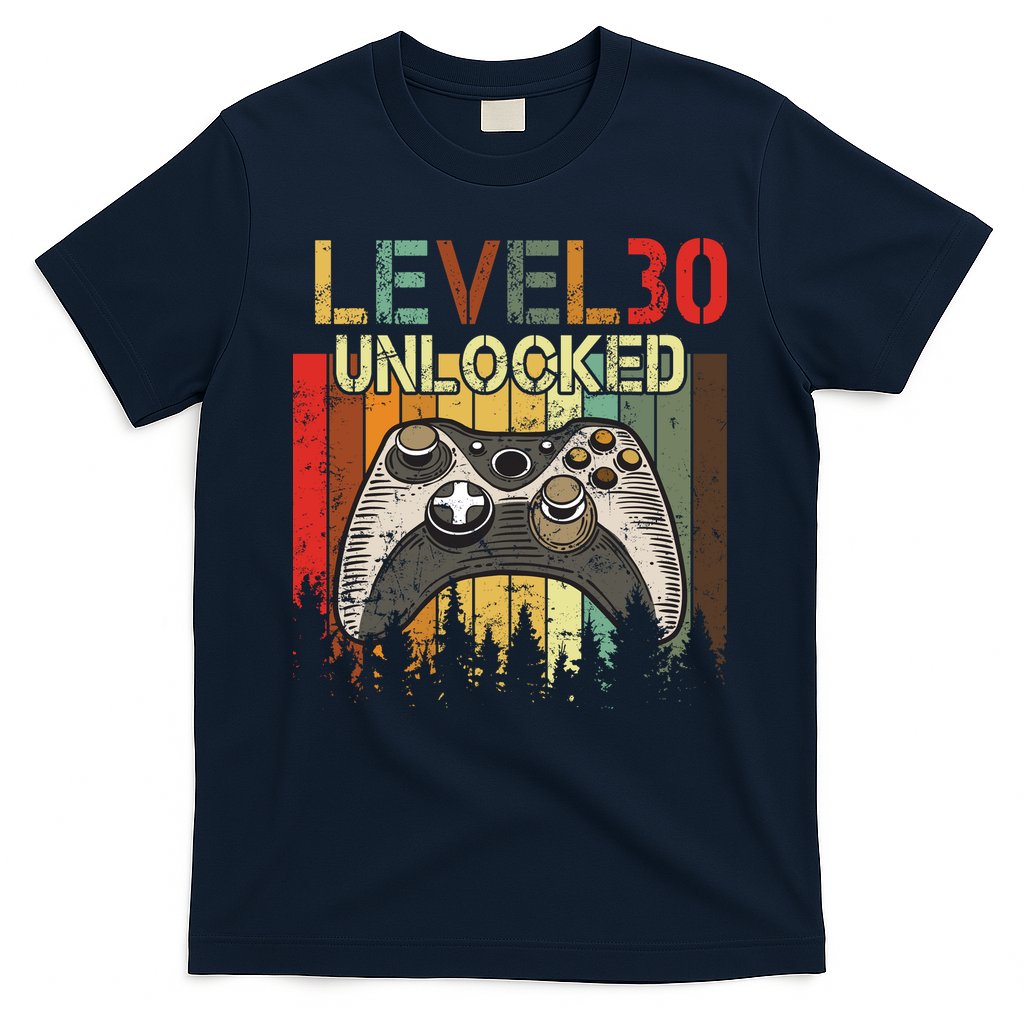 Level 30 Unlocked Video Game 30th Birthday T-Shirt