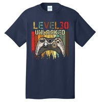 Level 30 Unlocked Video Game 30th Birthday Tall T-Shirt