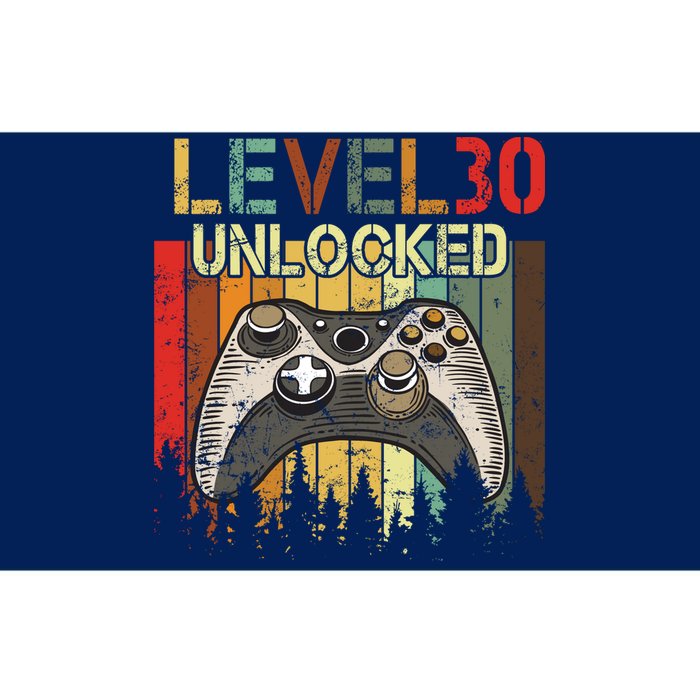 Level 30 Unlocked Video Game 30th Birthday Bumper Sticker