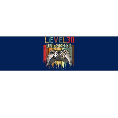 Level 30 Unlocked Video Game 30th Birthday Bumper Sticker