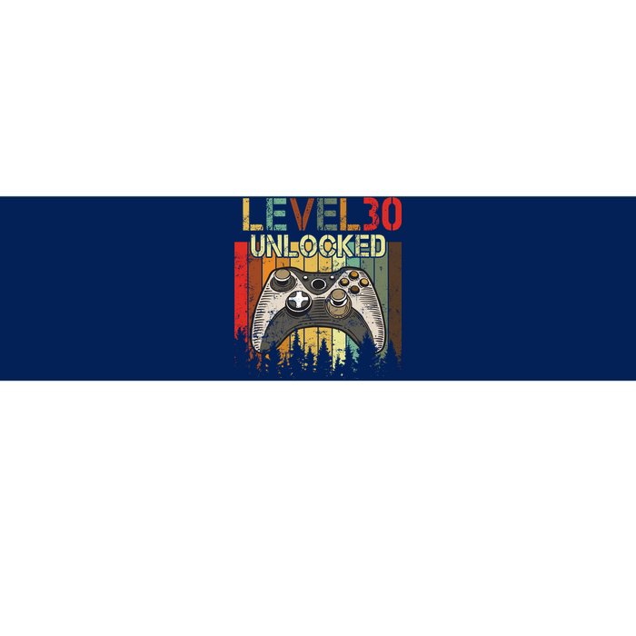 Level 30 Unlocked Video Game 30th Birthday Bumper Sticker