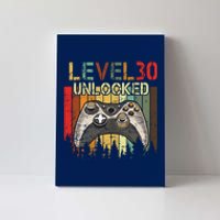 Level 30 Unlocked Video Game 30th Birthday Canvas