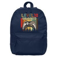Level 30 Unlocked Video Game 30th Birthday 16 in Basic Backpack