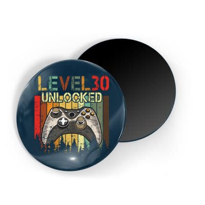 Level 30 Unlocked Video Game 30th Birthday Magnet