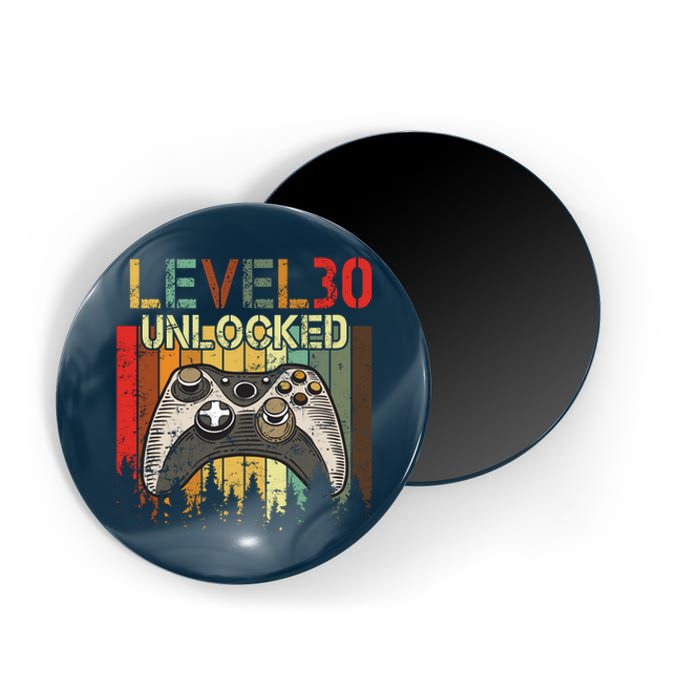 Level 30 Unlocked Video Game 30th Birthday Magnet