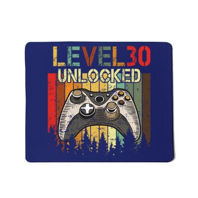 Level 30 Unlocked Video Game 30th Birthday Mousepad