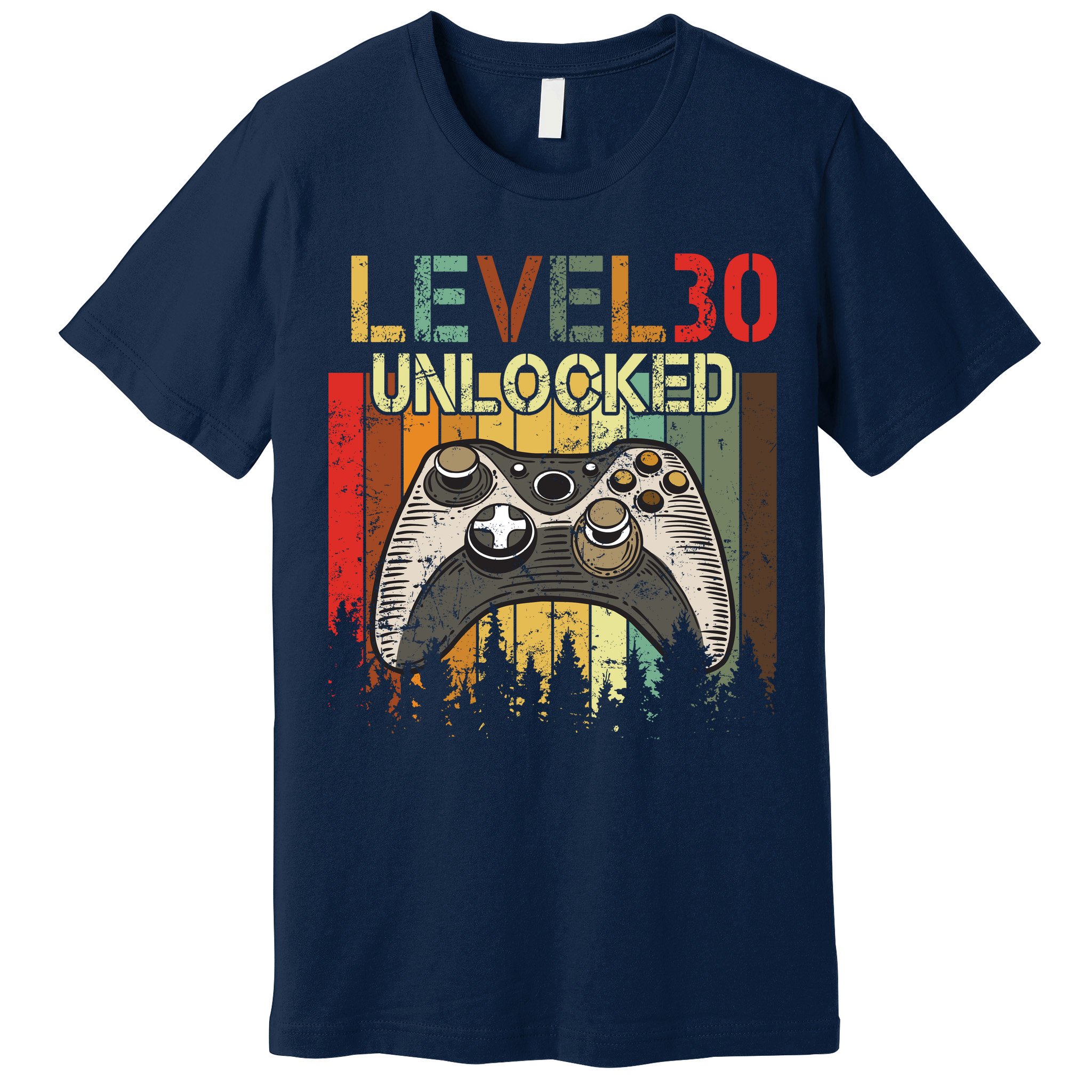 Level 30 Unlocked Video Game 30th Birthday Premium T-Shirt