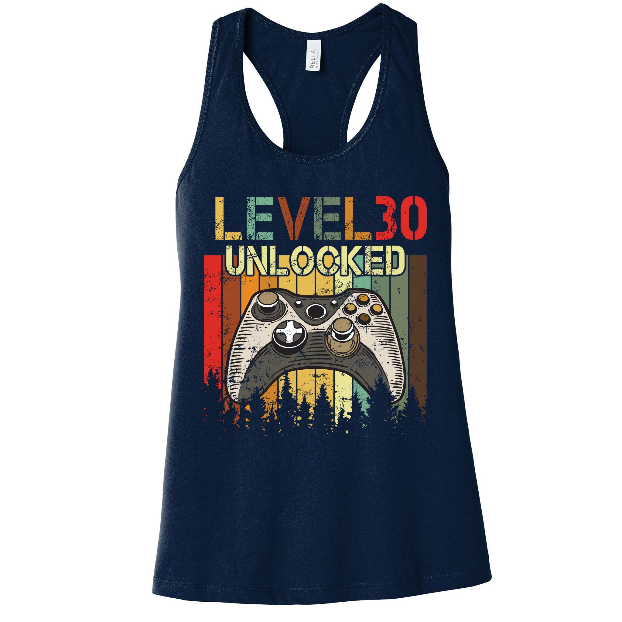 Level 30 Unlocked Video Game 30th Birthday Womens Tank Top