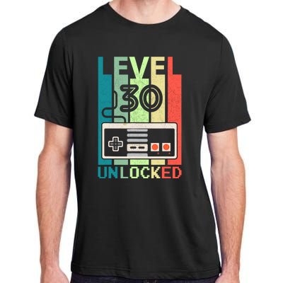 Level 30 Unlocked Video Gamer 30th Birthday Gifts Adult ChromaSoft Performance T-Shirt