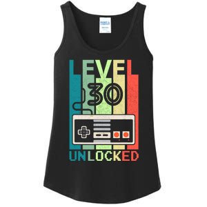 Level 30 Unlocked Video Gamer 30th Birthday Gifts Ladies Essential Tank