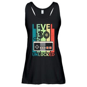 Level 30 Unlocked Video Gamer 30th Birthday Gifts Ladies Essential Flowy Tank