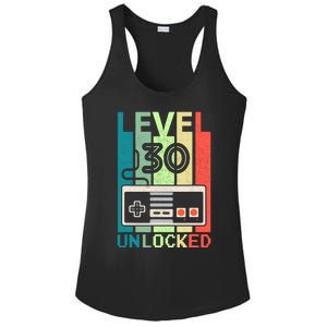 Level 30 Unlocked Video Gamer 30th Birthday Gifts Ladies PosiCharge Competitor Racerback Tank