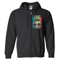 Level 30 Unlocked Video Gamer 30th Birthday Gifts Full Zip Hoodie