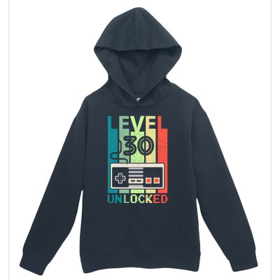 Level 30 Unlocked Video Gamer 30th Birthday Gifts Urban Pullover Hoodie