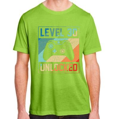 Level 30 Unlocked Video Gamer 30th Birthday Gifts Adult ChromaSoft Performance T-Shirt