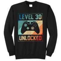 Level 30 Unlocked Video Gamer 30th Birthday Gifts Sweatshirt