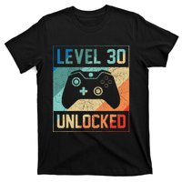 Level 30 Unlocked Video Gamer 30th Birthday Gifts T-Shirt