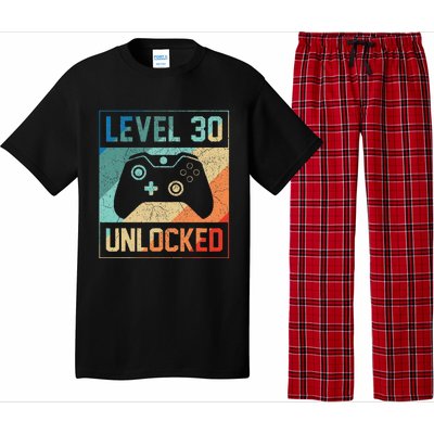 Level 30 Unlocked Video Gamer 30th Birthday Gifts Pajama Set