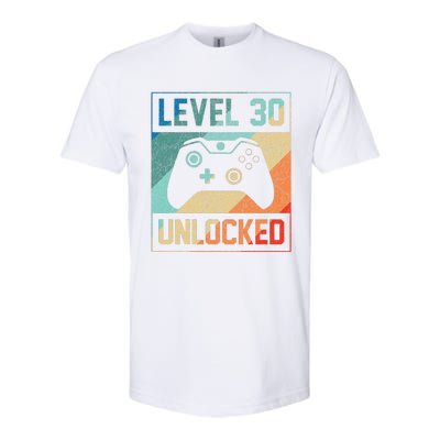 Level 30 Unlocked Video Gamer 30th Birthday Gifts Softstyle CVC T-Shirt