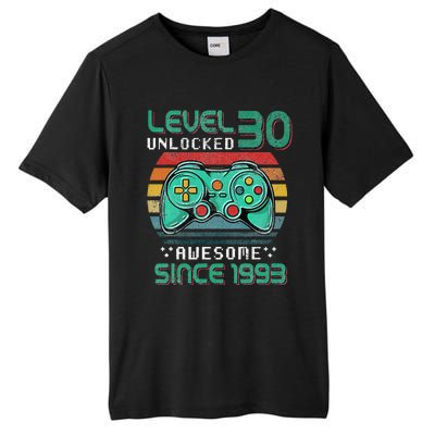 Level 30 Unlocked Awesome 1993 Video Game 30th Birthday Gift Tall Fusion ChromaSoft Performance T-Shirt