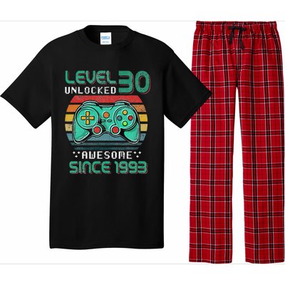 Level 30 Unlocked Awesome 1993 Video Game 30th Birthday Gift Pajama Set