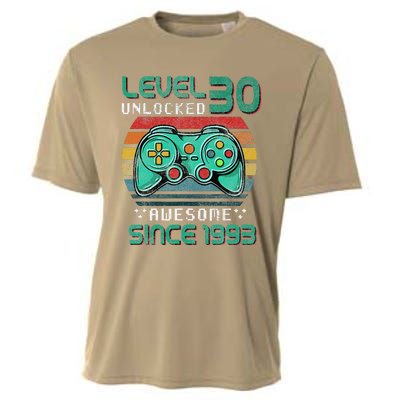 Level 30 Unlocked Awesome 1993 Video Game 30th Birthday Gift Cooling Performance Crew T-Shirt