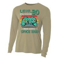 Level 30 Unlocked Awesome 1993 Video Game 30th Birthday Gift Cooling Performance Long Sleeve Crew