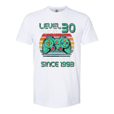 Level 30 Unlocked Awesome 1993 Video Game 30th Birthday Gift Softstyle CVC T-Shirt