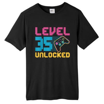 Level 35 unlocked Gaming Birthday Tall Fusion ChromaSoft Performance T-Shirt