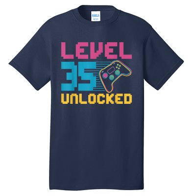 Level 35 unlocked Gaming Birthday Tall T-Shirt