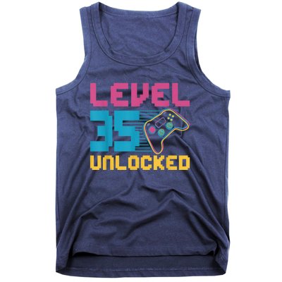 Level 35 unlocked Gaming Birthday Tank Top