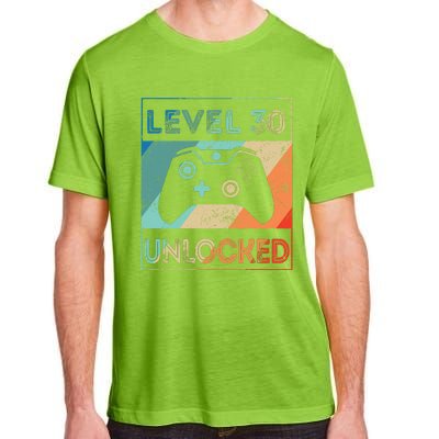 Level 30 Unlocked Shirt Bithday Gamer 30th Birthday Gifts Adult ChromaSoft Performance T-Shirt